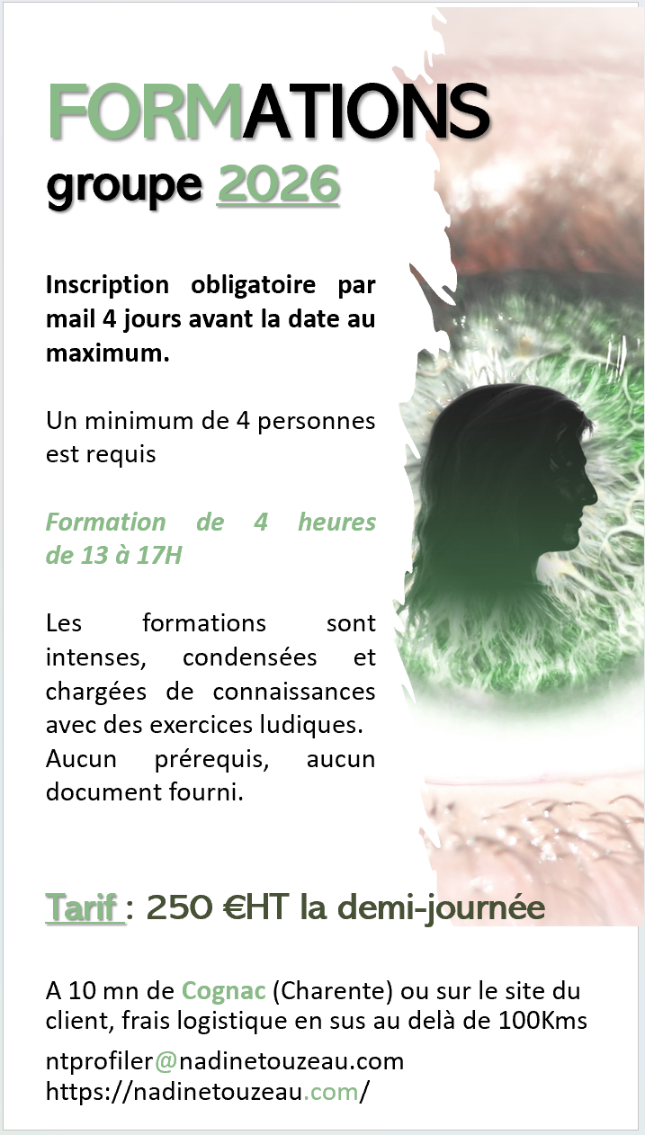 Formation 2026 Nadine Touzeau, sciences du comportement